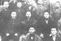 Master Mabuni (center) & Master Miyagi (right)