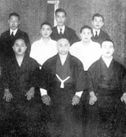 Master Mabuni (left) - Motobu - Konishi