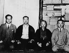 Chitose with Funakoshi and Konishi